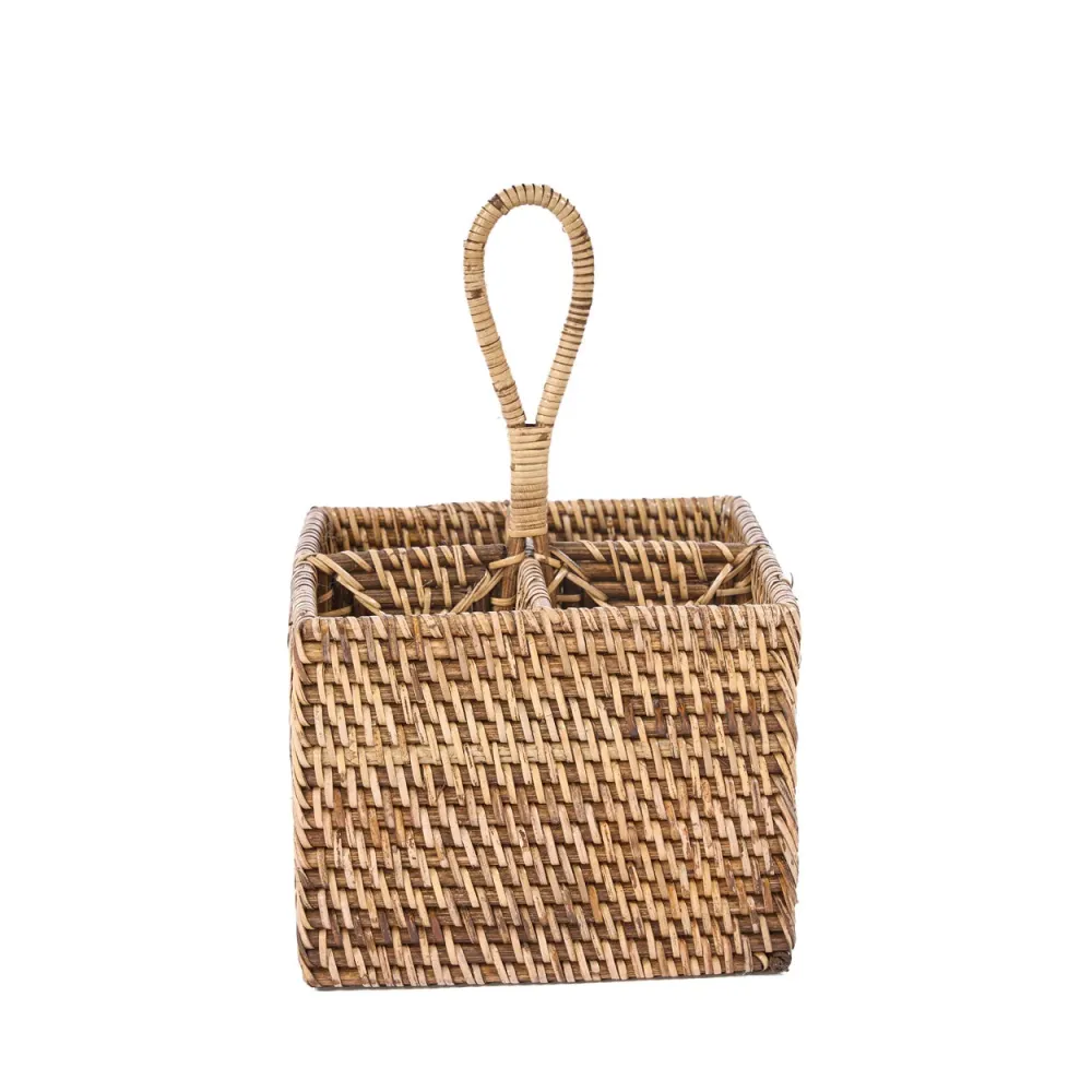 De rotan bestekhouder nr. 4 - naturel bruin Bazar Bizar Antwerp