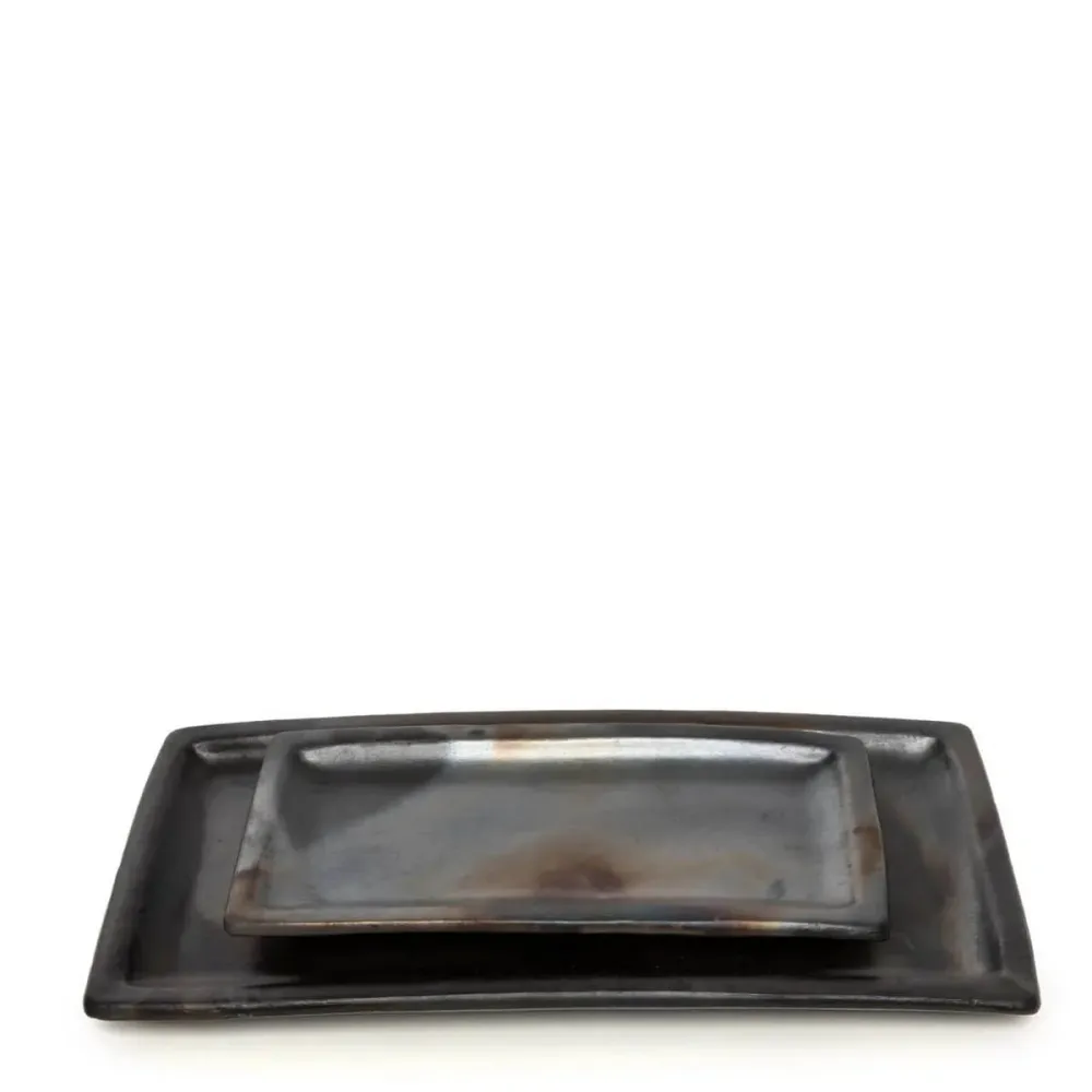 Burned Sushi Bord - Zwart - L Bazar Bizar