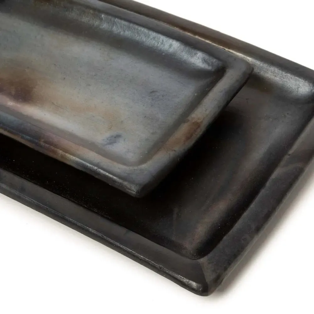 Burned Sushi Bord - Zwart - L Bazar Bizar