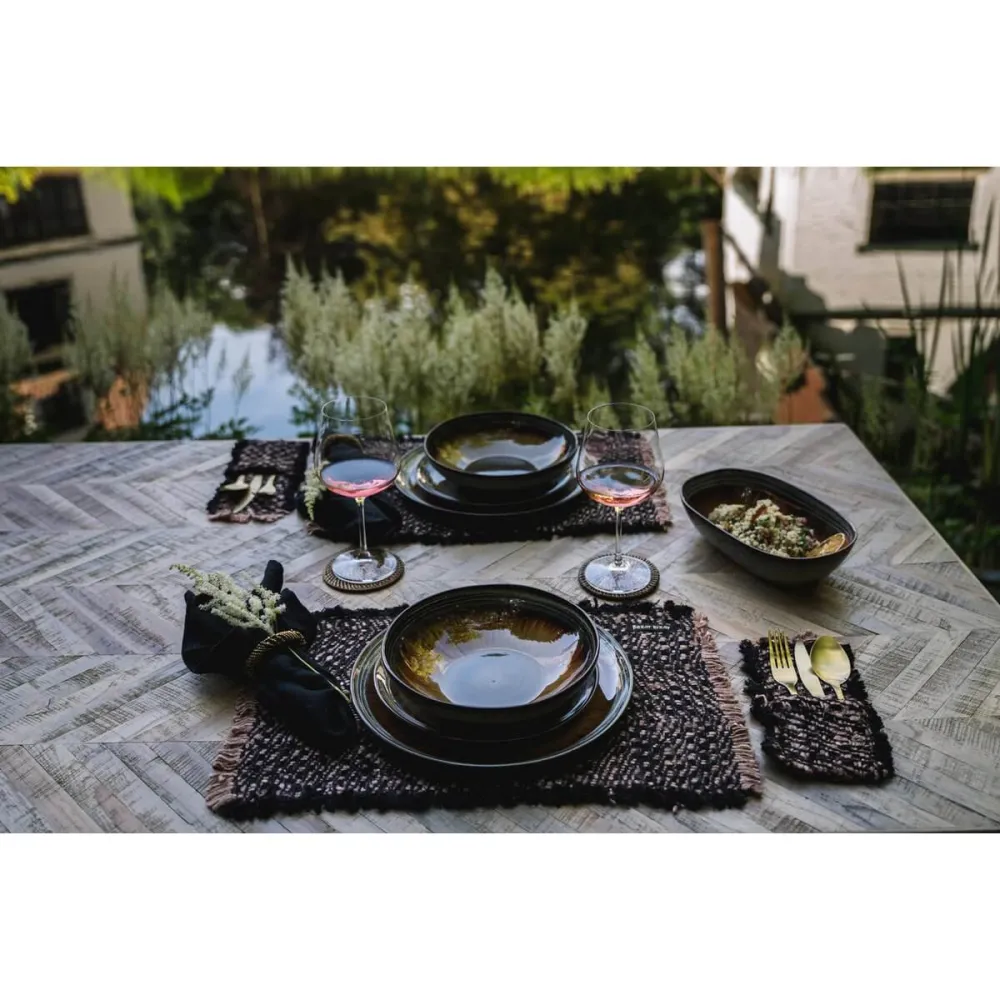 Oh My Gee Placemat - Zwart Koper Bazar Bizar