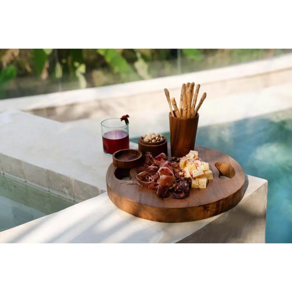 Teak Root Tray - Naturel - L Bazar Bizar