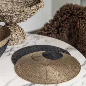 De Beaded Placemat - Zwart