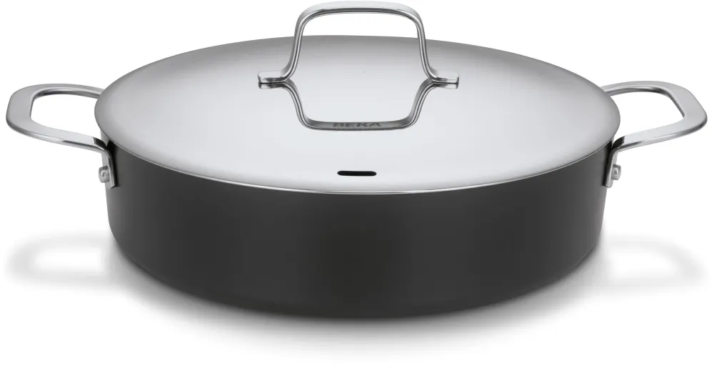 Beka Hapjespan / Sauteerpan met deksel Maestro Alu ø 28 cm - keramische anti-aanbaklaag