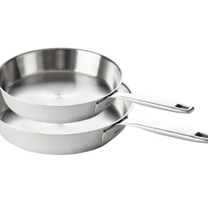 Beka Koekenpannenset Maestro RVS 2-Delig ø 24 & 28 cm - geschikt voor alle warmtebronnen - zonder anti-aanbaklaag