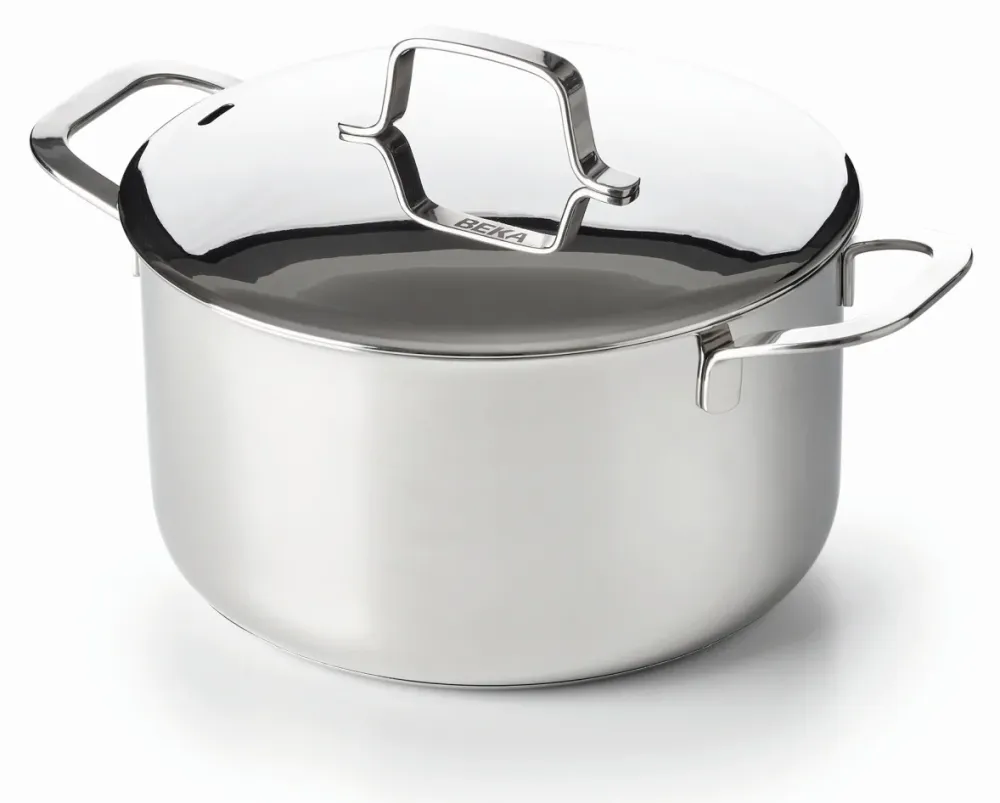 Beka Kookpan Maestro RVS met deksel ø 24 cm / 5.1 liter - geschikt voor alle warmtebronnen
