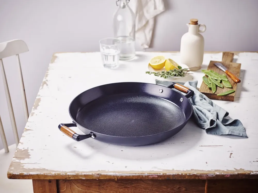 Beka Paella pan met 2 zijgrepen Mandala Gietijzer ø 36 cm - keramische anti-aanbaklaag - geschikt voor alle warmtebronnen