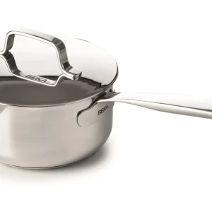 Beka Steelpan Maestro RVS met 2 giettuiten en deksel ø 16 cm / 1.6 liter - geschikt voor alle warmtebronnen