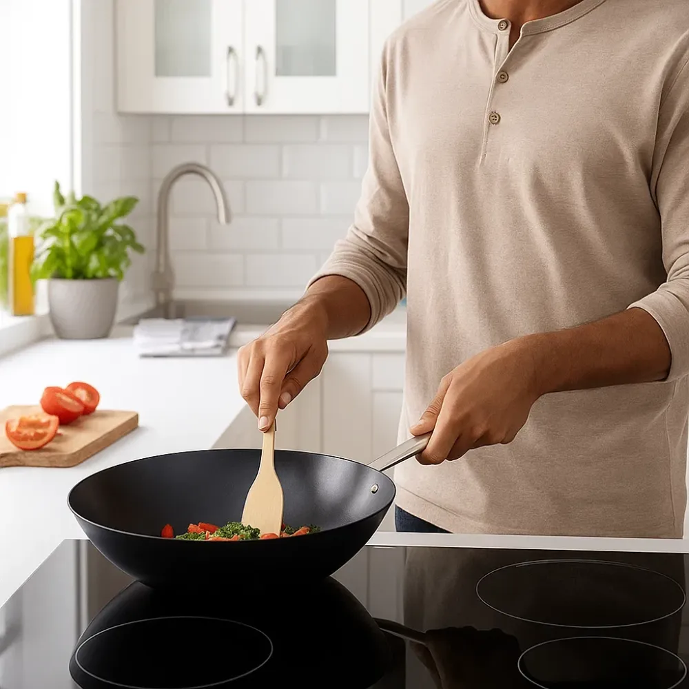 Beka Wokpan Maestro Carbon Steel ø 31 cm - geschikt voor alle warmtebronnen - stanaard anti-aanbaklaag