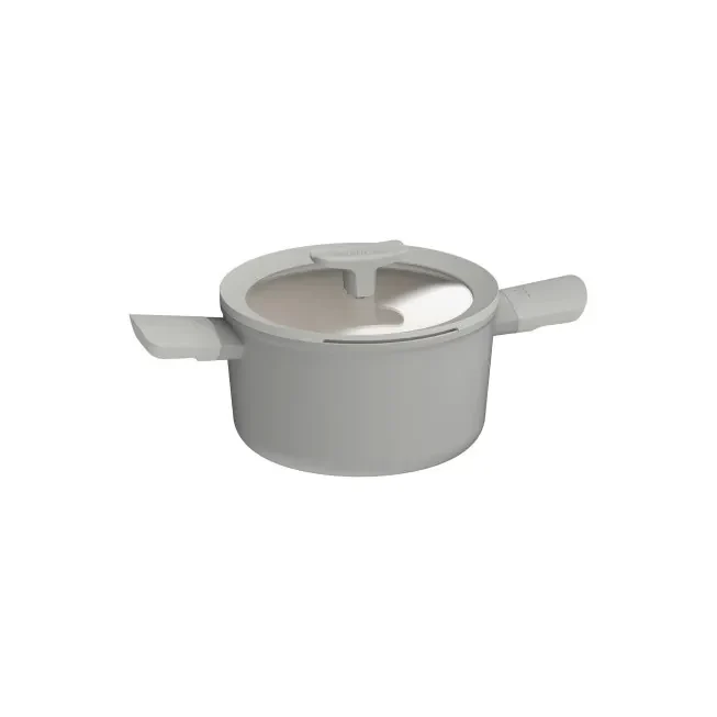 Berghoff 4-delige set Balance : steelpan met deksel (28 cm) , kookpot met deksel (20+24 cm), stomer & vergiet 24cm Moonmist