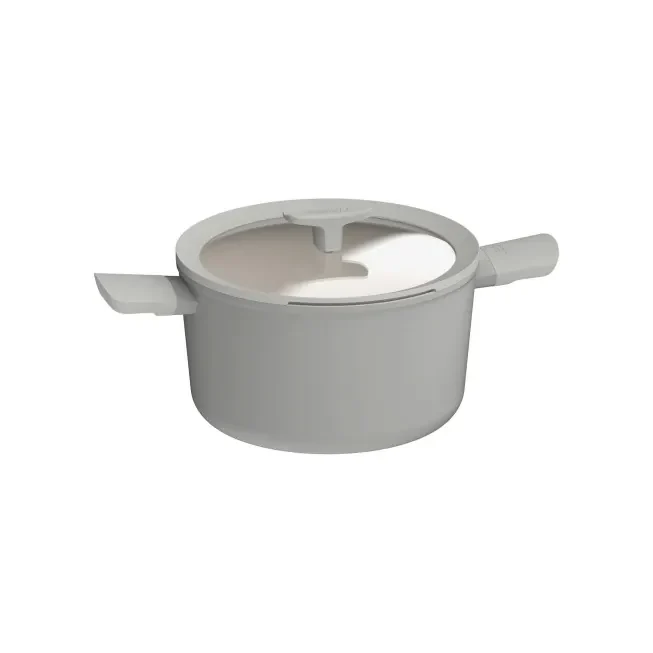 Berghoff 4-delige set Balance : steelpan met deksel (28 cm) , kookpot met deksel (20+24 cm), stomer & vergiet 24cm Moonmist