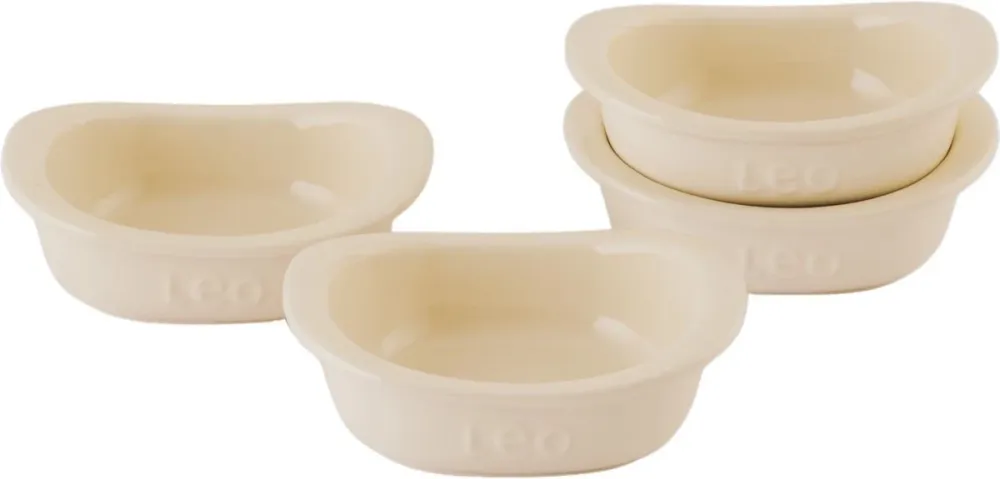 Berghoff Leo 4-Delig Vierkante Ramekin Crème Brûlée Balance Mb 10,80 X 10,50 X 4,00 Cm 200Ml