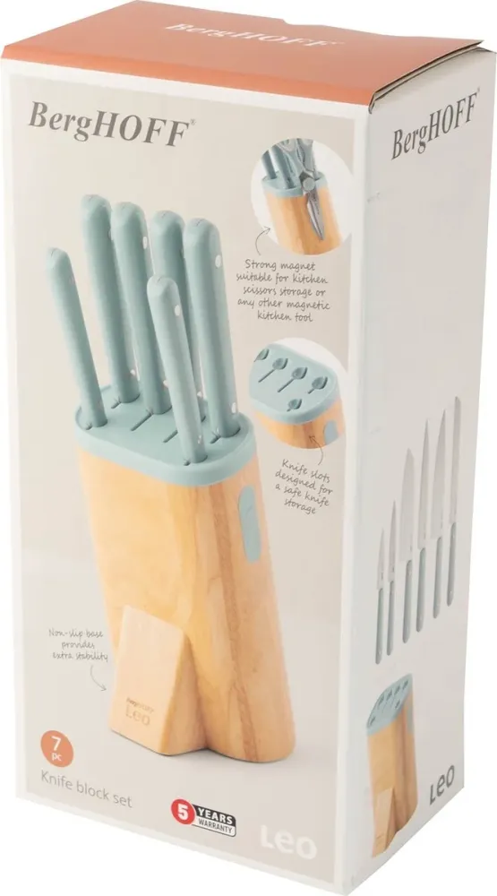Berghoff Leo 7-Delige Messenblok Slate
