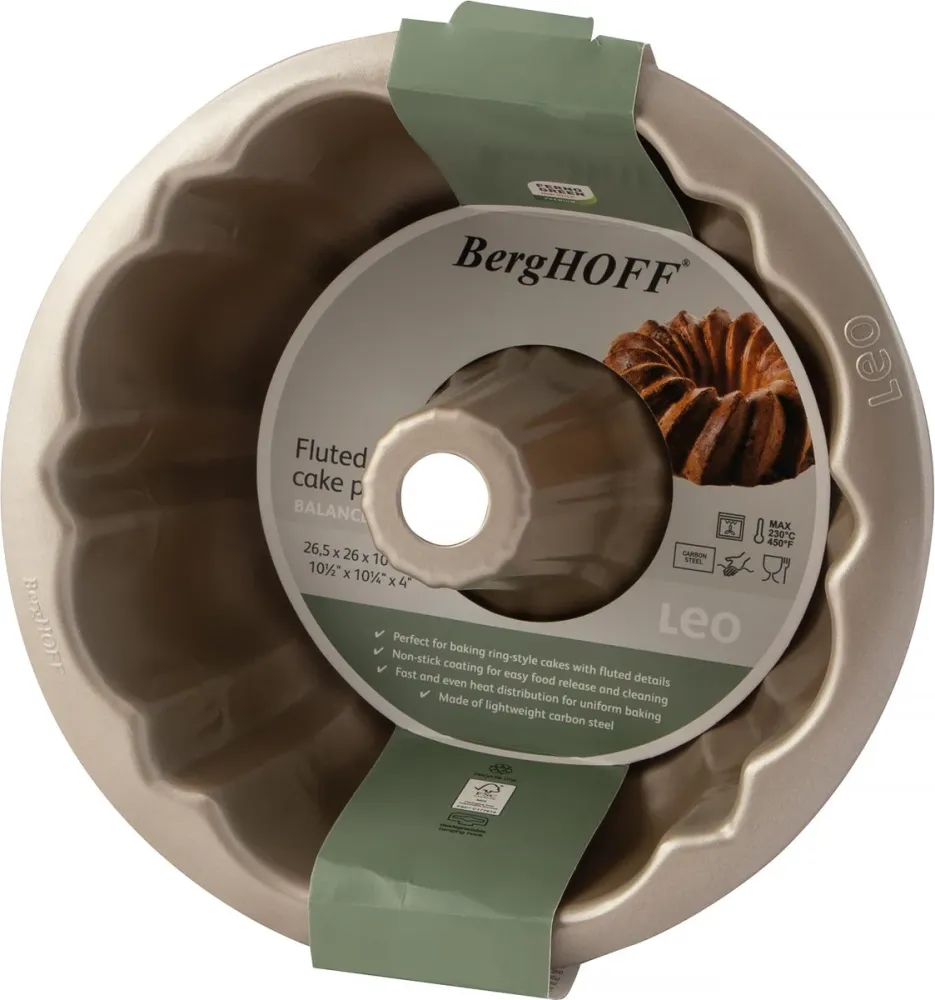 Berghoff Leo Gecanneleerde Cakevorm Balance 26,50 X 26,00 X 10,00 Cm 3L