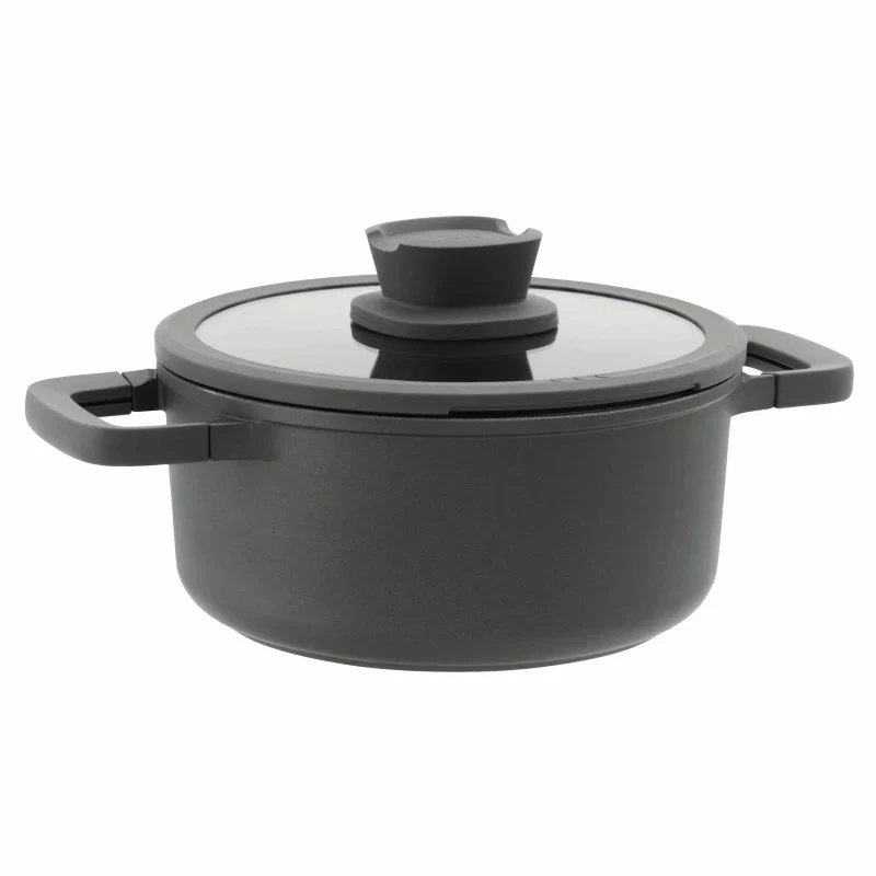 BergHOFF Leo Stone Pannenset 11 delig Downdraft | Met Gratis Panbeschermers