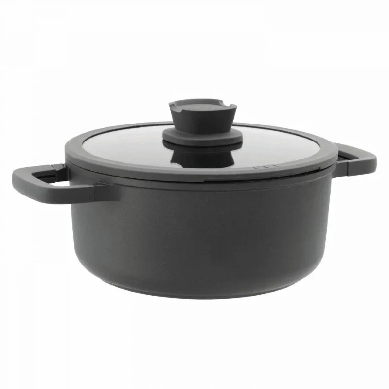 BergHOFF Leo Stone Pannenset 11 delig Downdraft | Met Gratis Panbeschermers