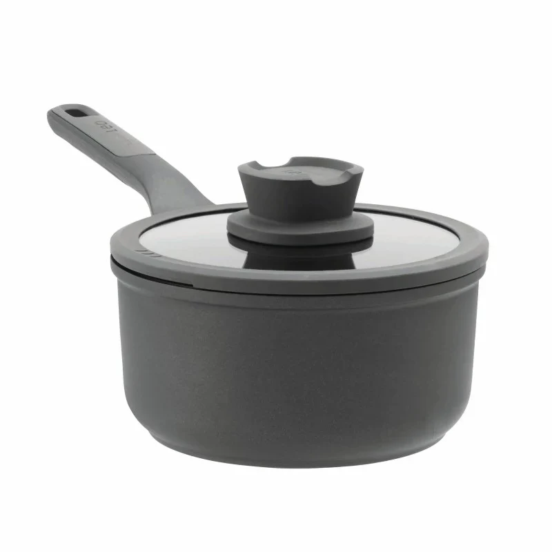 BergHOFF Leo Stone Pannenset 11 delig Downdraft | Met Gratis Panbeschermers