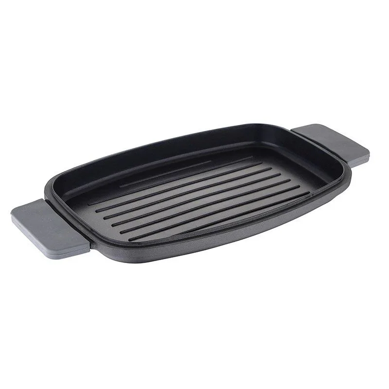 Bergner Infinity Chefs Grillplaat 42 X 22 Cm - Gegoten Aluminium - Soft-Touch Handvaten