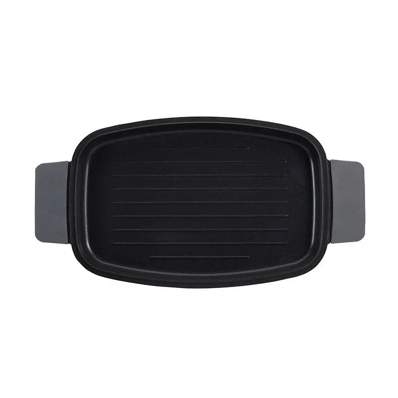 Bergner Infinity Chefs Grillplaat 42 X 22 Cm - Gegoten Aluminium - Soft-Touch Handvaten