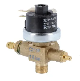 Bezzera Pressostaat incl. Vacuum- en Overdrukventiel 1.8bar