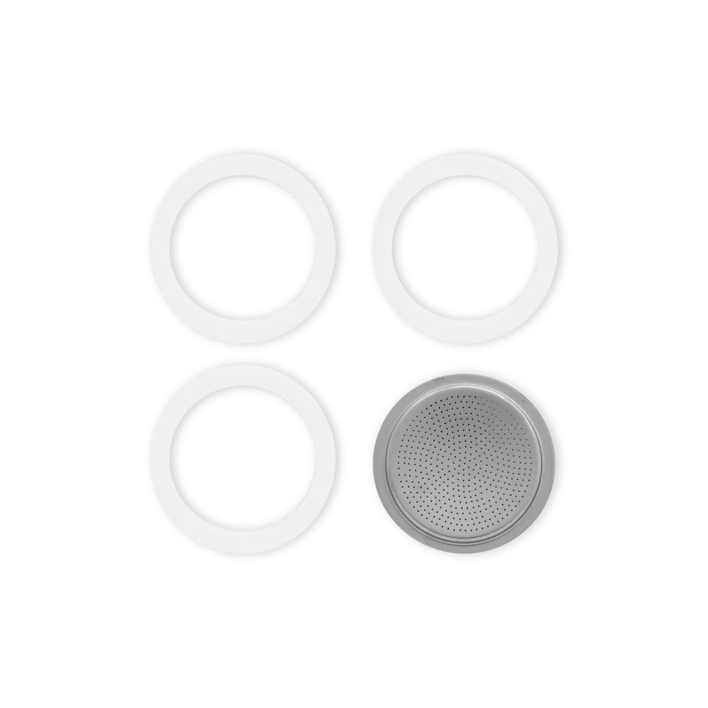 Blister 3 Gasket Filterplaatje RVS 10-kops Bialetti