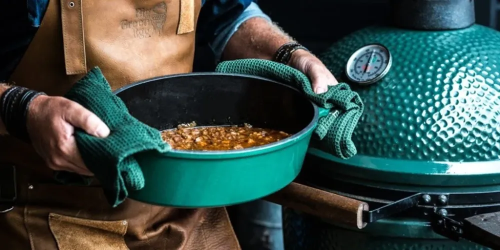 Big Green Egg Green Dutch Oven Round