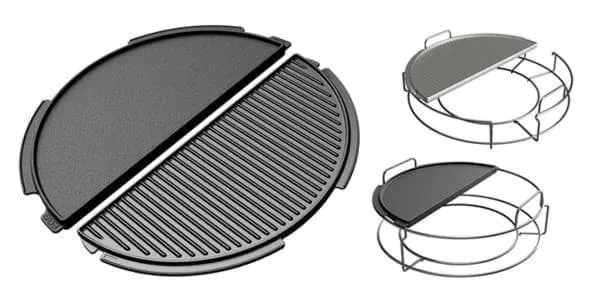 Half Cast Iron Plancha Big Green Egg