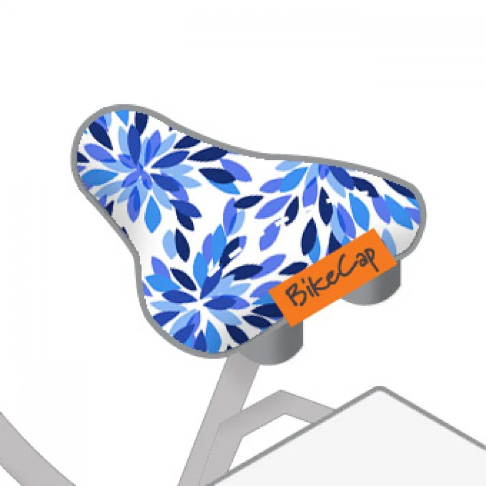 Bikecap Zadelhoes Blue Petal Power