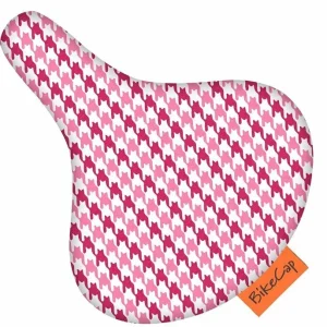 Bikecap zadelhoes houndstooth pink