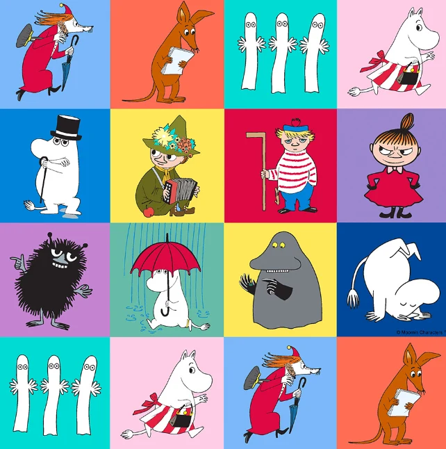 Bikecap zadelhoes kids moomin checked