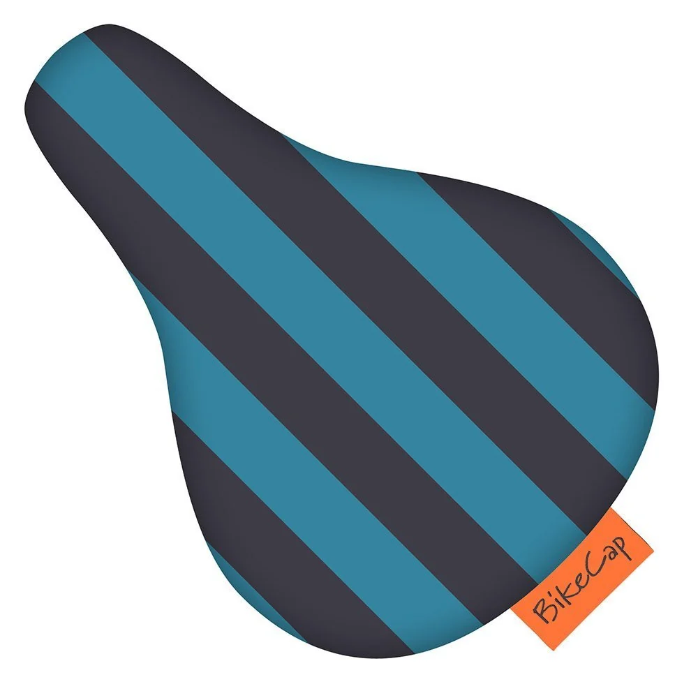 Bikecap zadelhoes kids petrol stripes