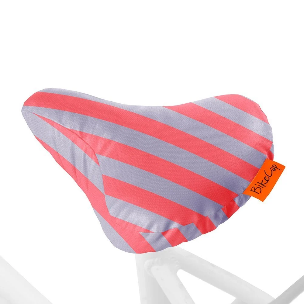 Bikecap zadelhoes lilac stripes