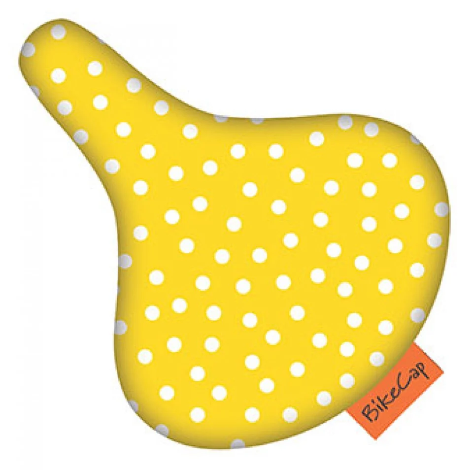 Bikecap Zadelhoes Yellow Dots