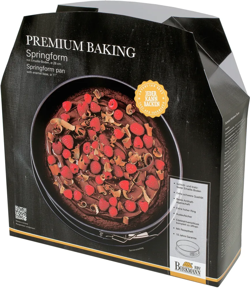 Birkmann Springvorm Premium Baking - Geëmailleerde bodem - PFOA-vrij - ø 28 cm