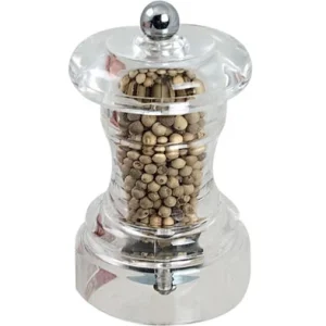 Peper zout molen acryl 10cm Bisetti