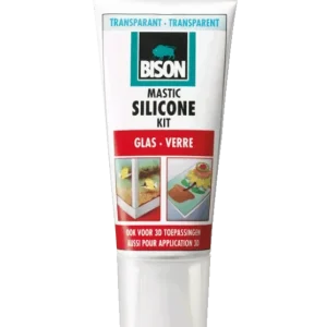 Siliconenkit glas 60ml Bison