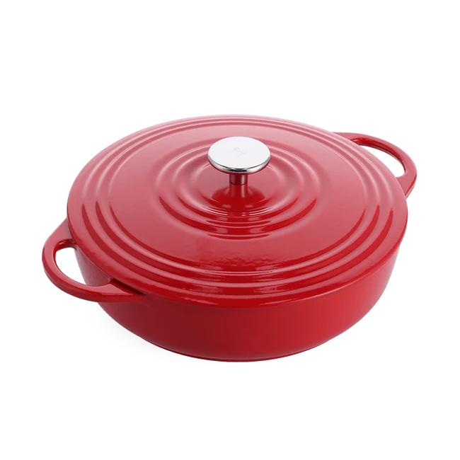 BK Bourgogne lage stoofpan 28cm - chili red