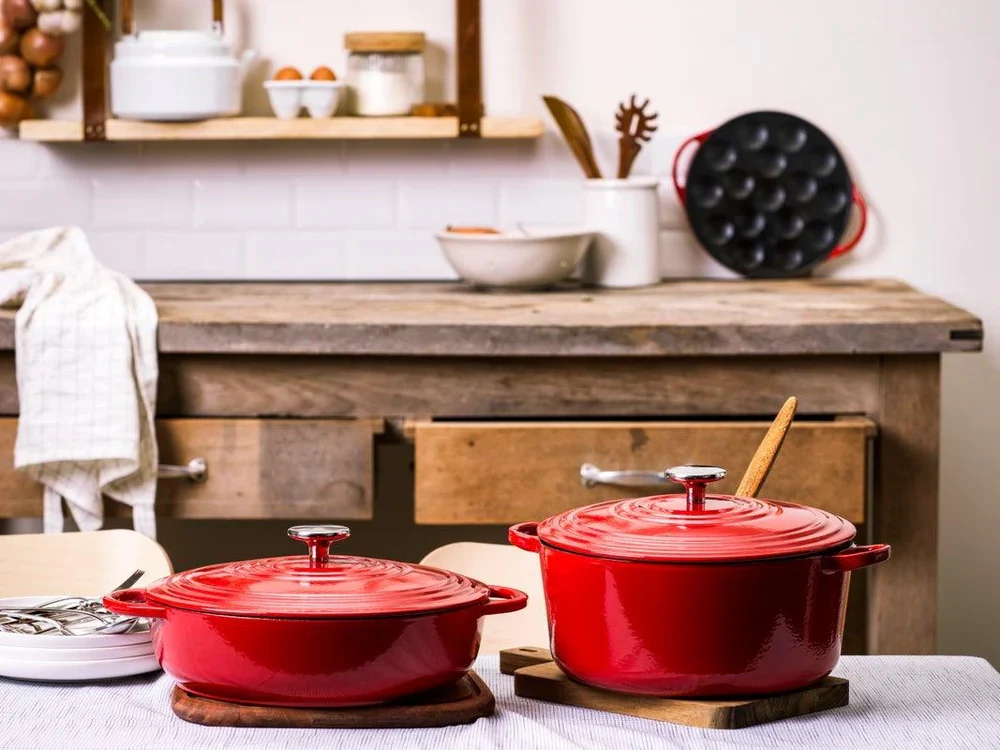 BK Bourgogne lage stoofpan 28cm - chili red