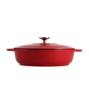 BK Bourgogne - lage stoofpan 28 cm Chili Red 28 cm low, 4 liter