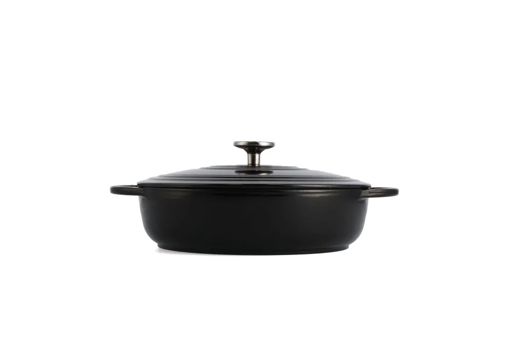 BK Bourgogne - Lage stoofpan 28 cm Jet Black 28 cm low, 4 liter