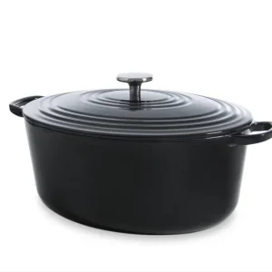 BK Bourgogne stoofpot ovaal Jet Black 32cm, 7,5 liter