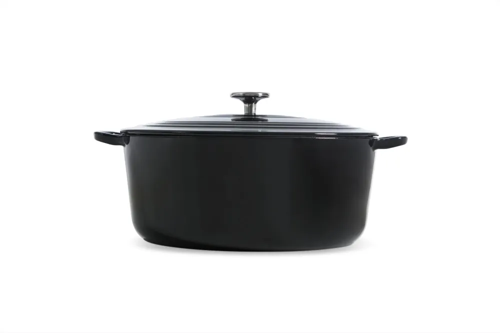 BK Bourgogne stoofpot ovaal Jet Black 32cm, 7,5 liter