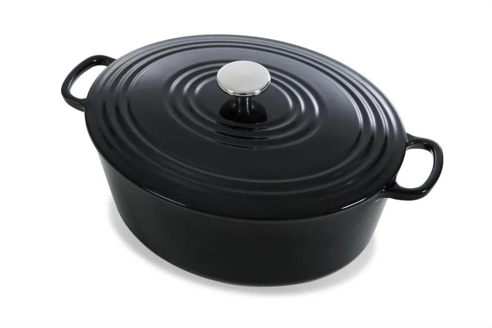 BK Bourgogne stoofpot ovaal Jet Black 32cm, 7,5 liter