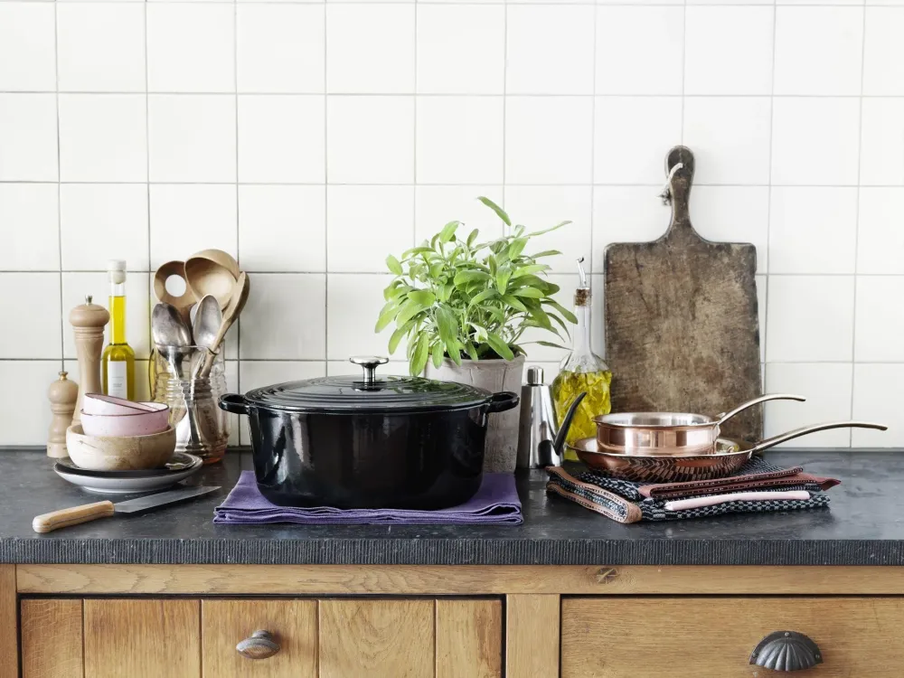 BK Bourgogne stoofpot ovaal Jet Black 32cm, 7,5 liter