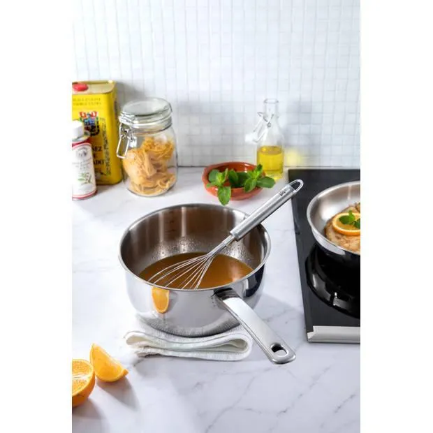 BK Bright SS no coating+SS handle open chef pan 20 cm