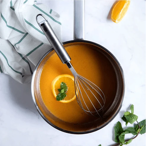 BK Bright SS no coating+SS handle open chef pan 20 cm