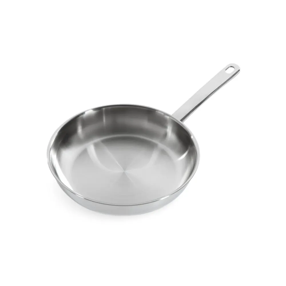 BK Bright SS no coating+SS handle open fry 24