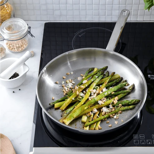 BK Bright SS no coating+SS handle open fry 24