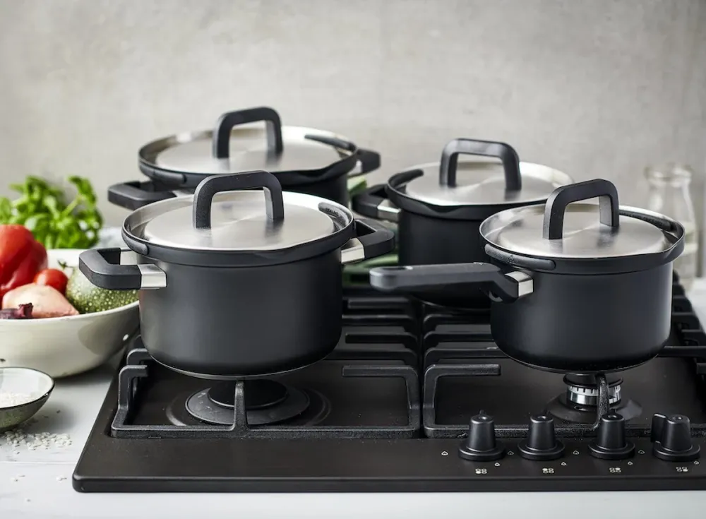 BK Flow Cool Black Kookset 4-Delige