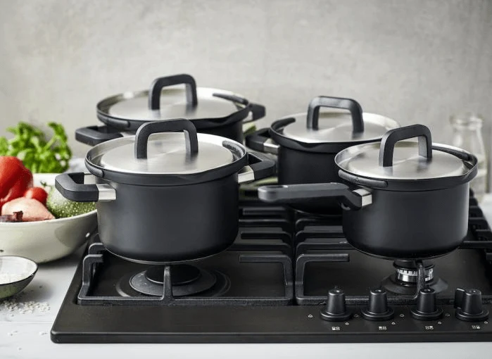 Flow Cool Black pannenset 4-delig BK