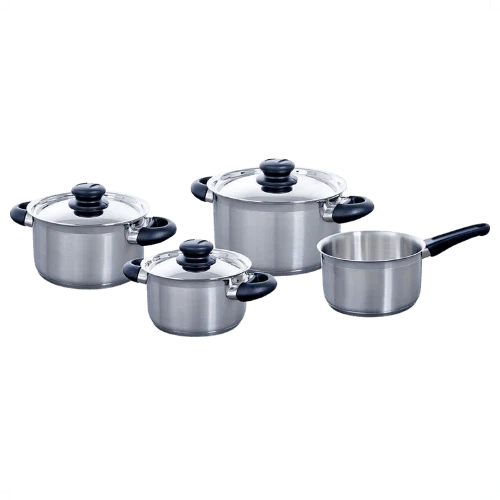 Karaat Plus 4 delige Pannenset - RVS BK
